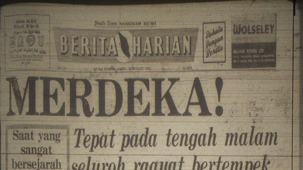 Negara malaysia merdeka pada tahun berapa